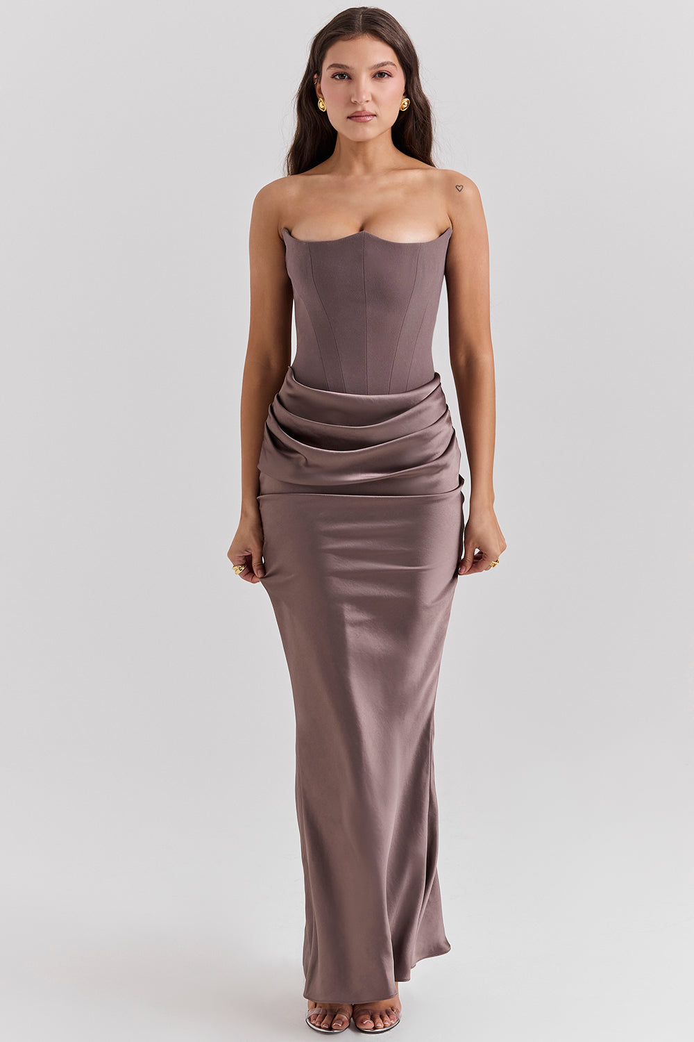 Strapless Corset Maxi Dress - Elegant Ladies Evening Gown