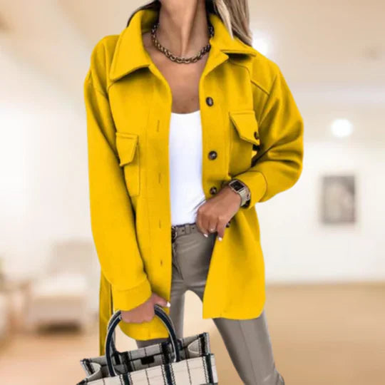 Stylish Belted Shirt Jacket - Versatile Ladies Outerwear