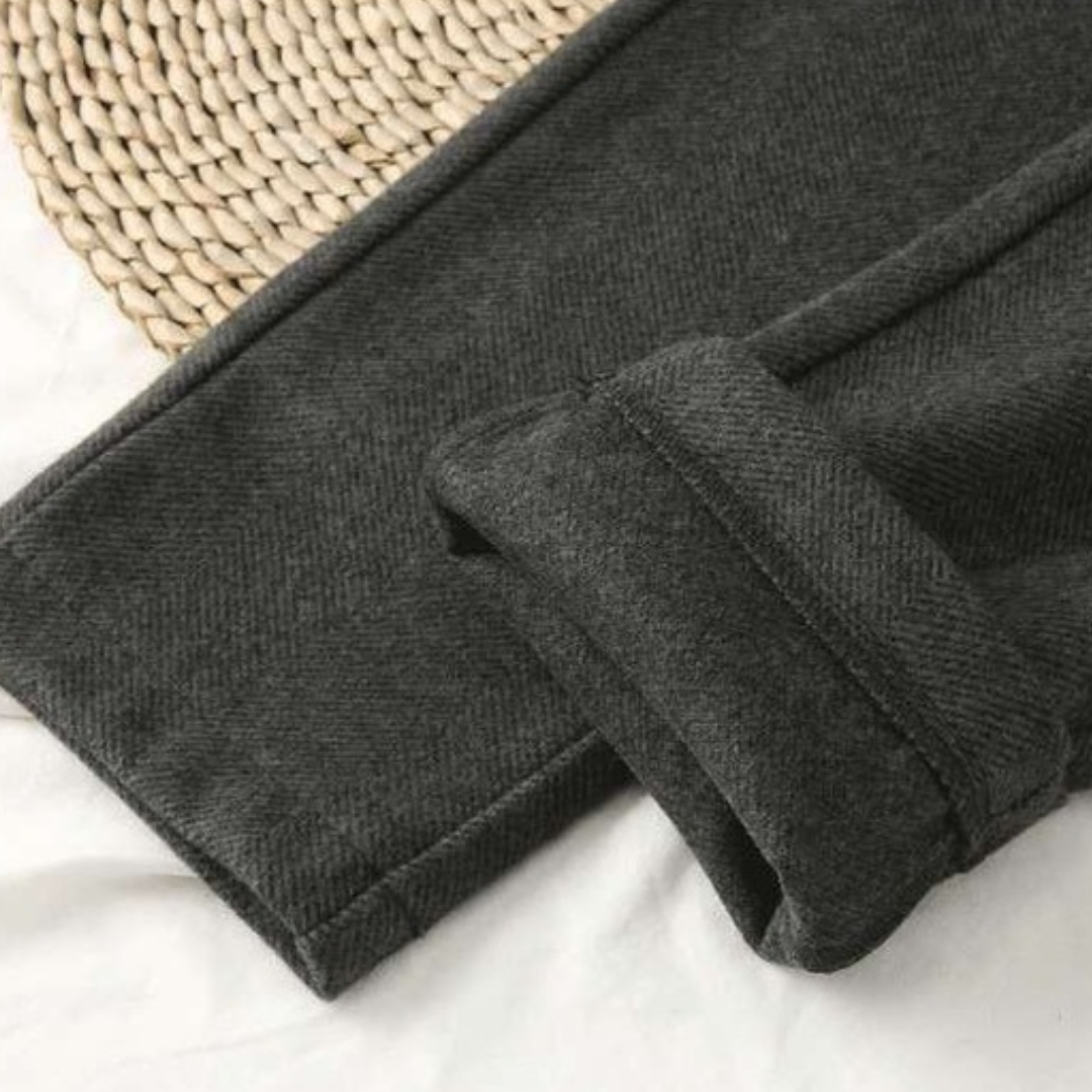 Tailored trousers - exquisite ladies high-waisted trousers