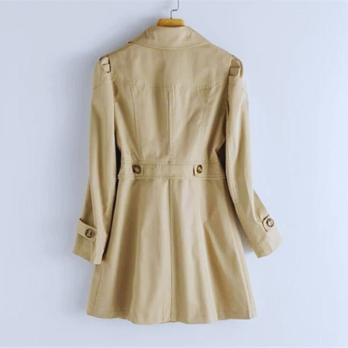 Trench Coat - Elegant Ladies Outerwear With Functional Design