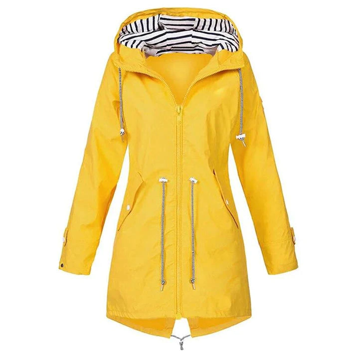 Waterproof Ladies Raincoat - Stylish Outdoor Jacket