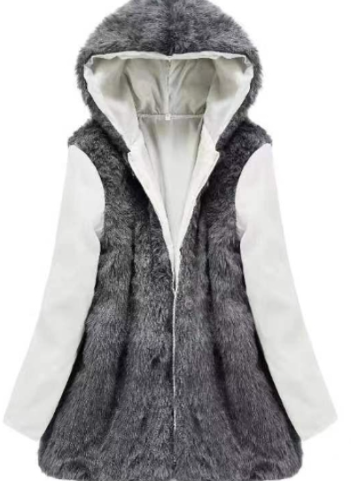 Winter coat - stylish ladies faux fur lined parka