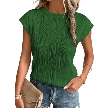 Pleated top - women's blouse