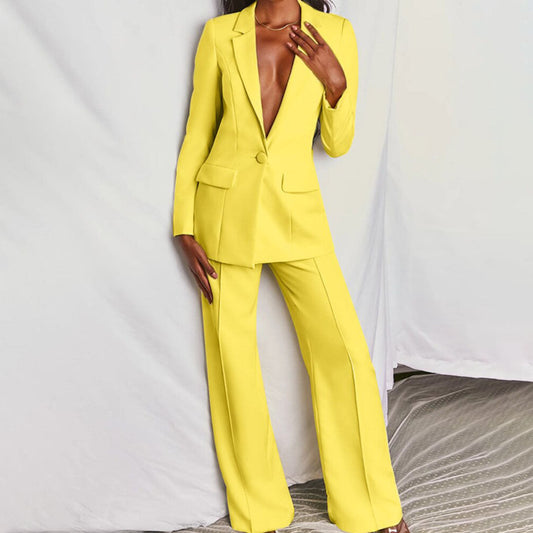 2-piece blazer and trousers set - elegant ladies tailored outfit