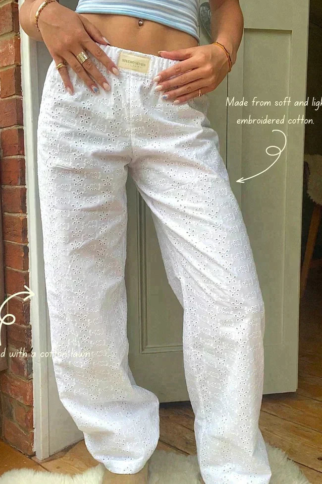 2-Piece Loungewear Set - Ladies Crop Top And Trousers