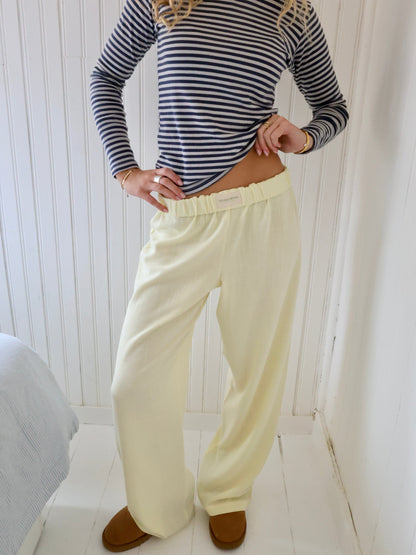 2-Piece Loungewear Set - Ladies Crop Top And Trousers
