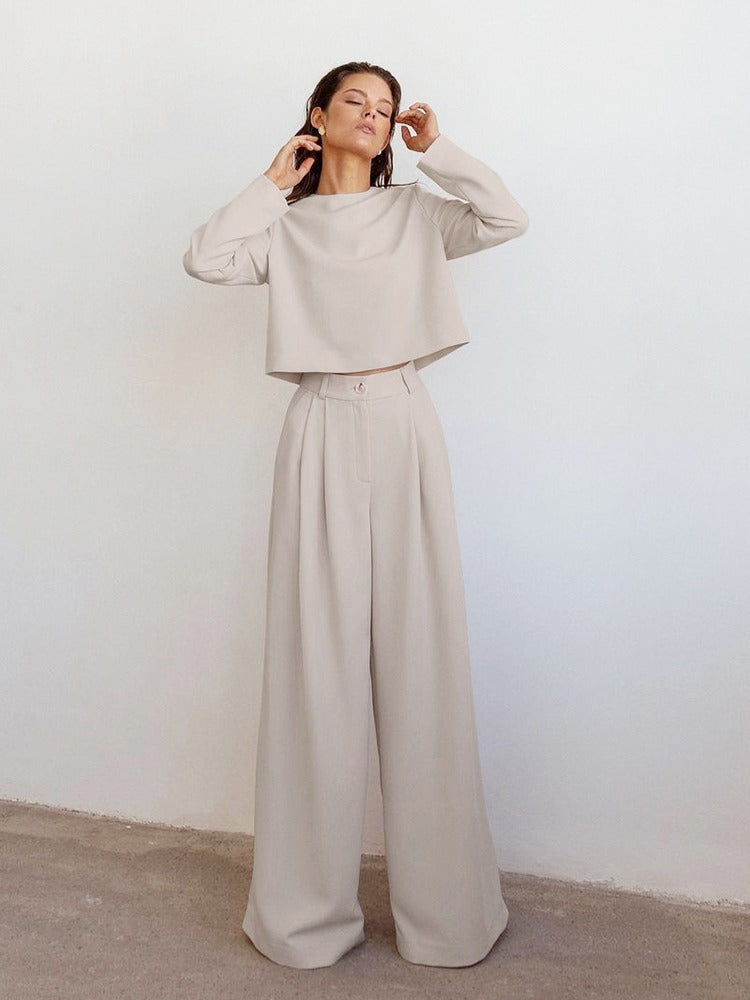 2-Piece Palazzo Suit - Stylish Ladies Jumpsuit And Top Set