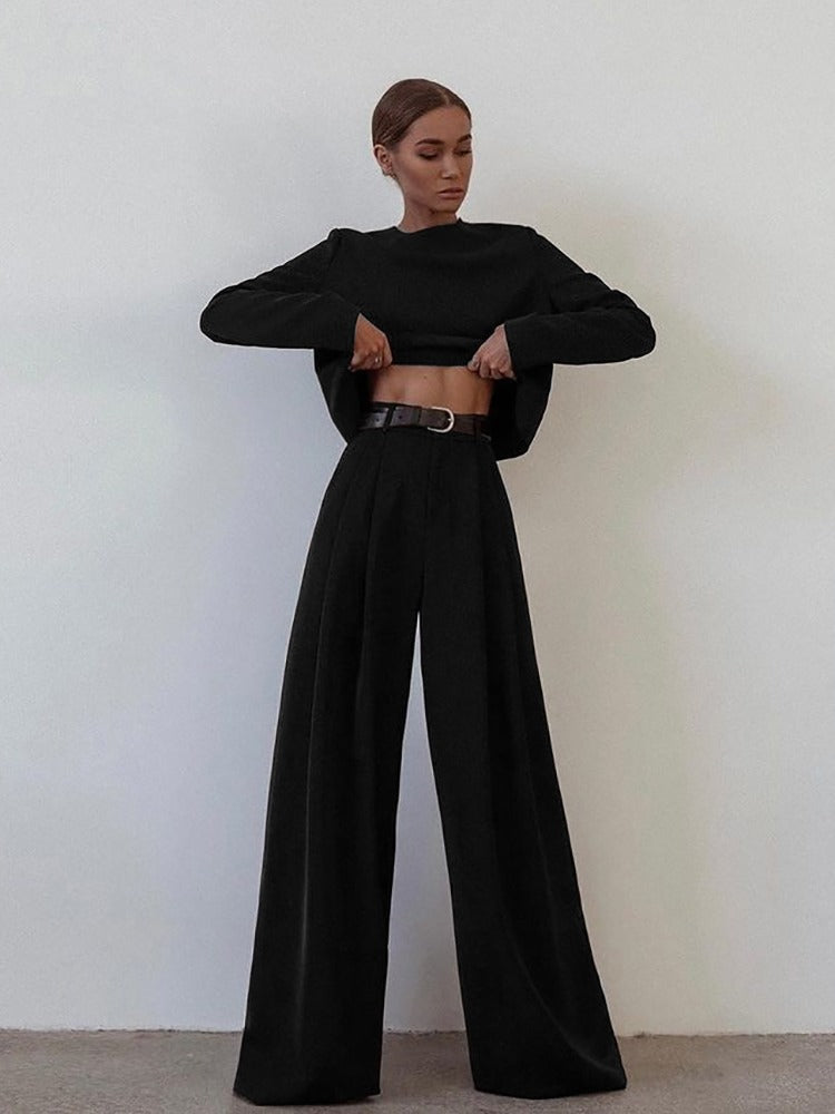 2-Piece Palazzo Suit - Stylish Ladies Jumpsuit And Top Set