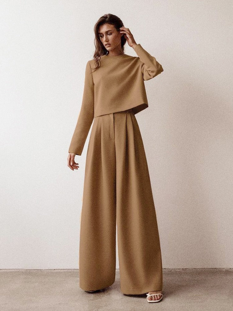 2-Piece Palazzo Suit - Stylish Ladies Jumpsuit And Top Set