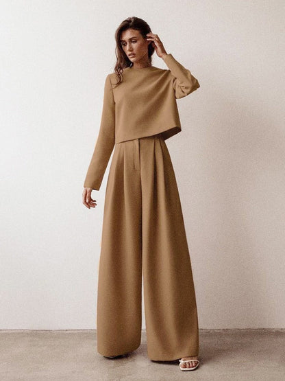 2-Piece Palazzo Suit - Stylish Ladies Jumpsuit And Top Set