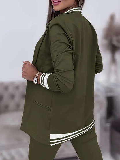 2-piece tailored lounge suit - stylish ladies blazer and trousers set