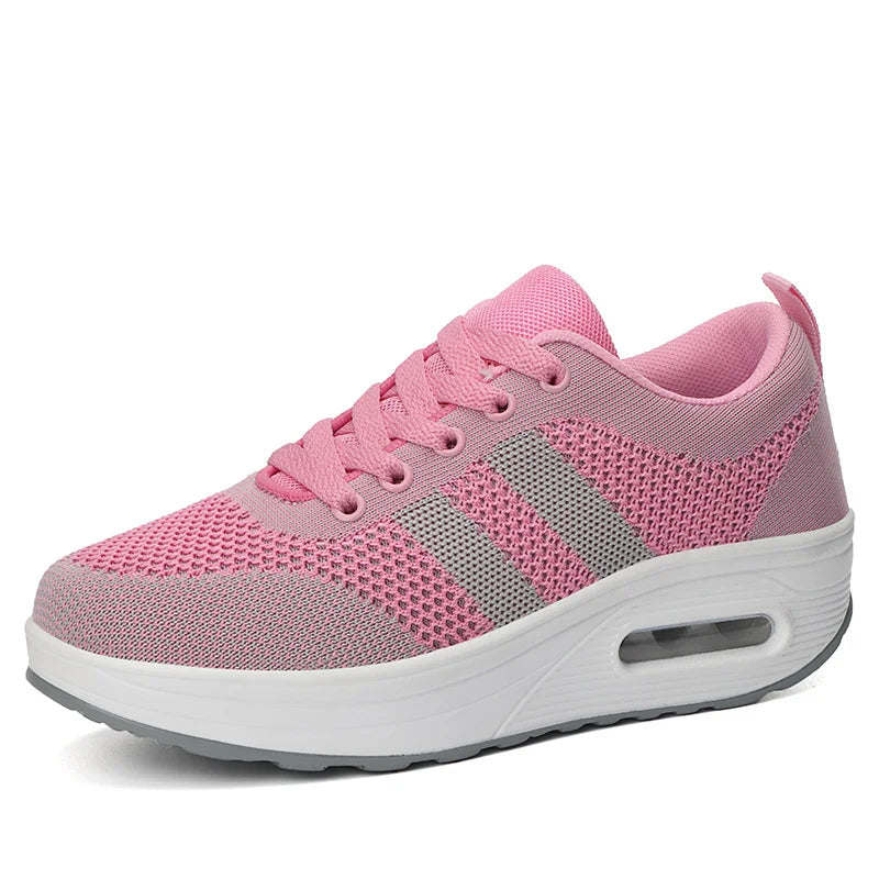 Air Cushion Sneakers - Cozy Ladies Trainers For Everyday Wear