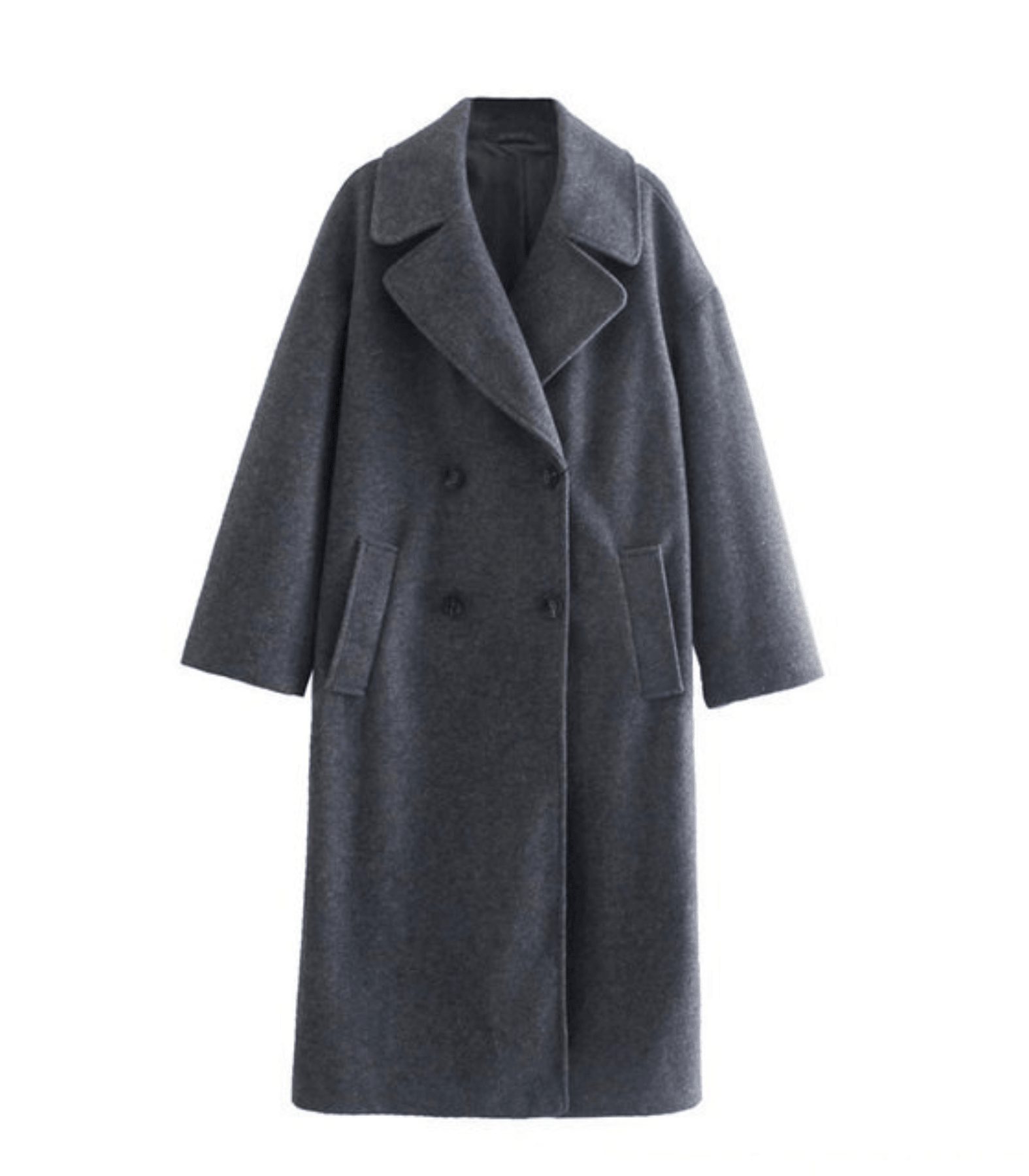 Classic winter coat - elegant ladies double-breasted overcoat