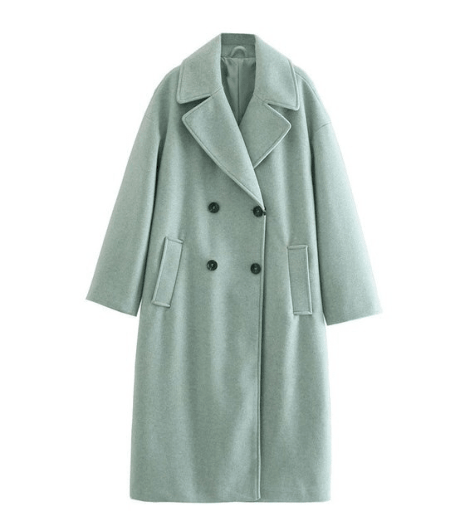 Classic winter coat - elegant ladies double-breasted overcoat