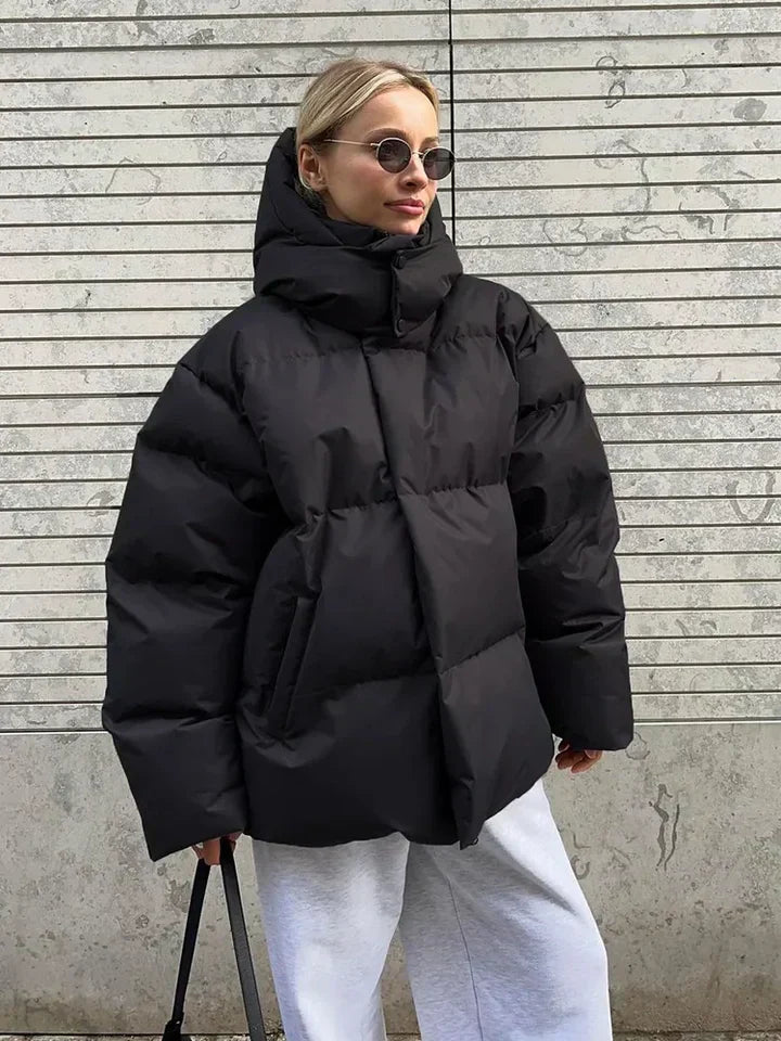 Cozy Puffer Jacket - Oversized Quilted Ladies Coat