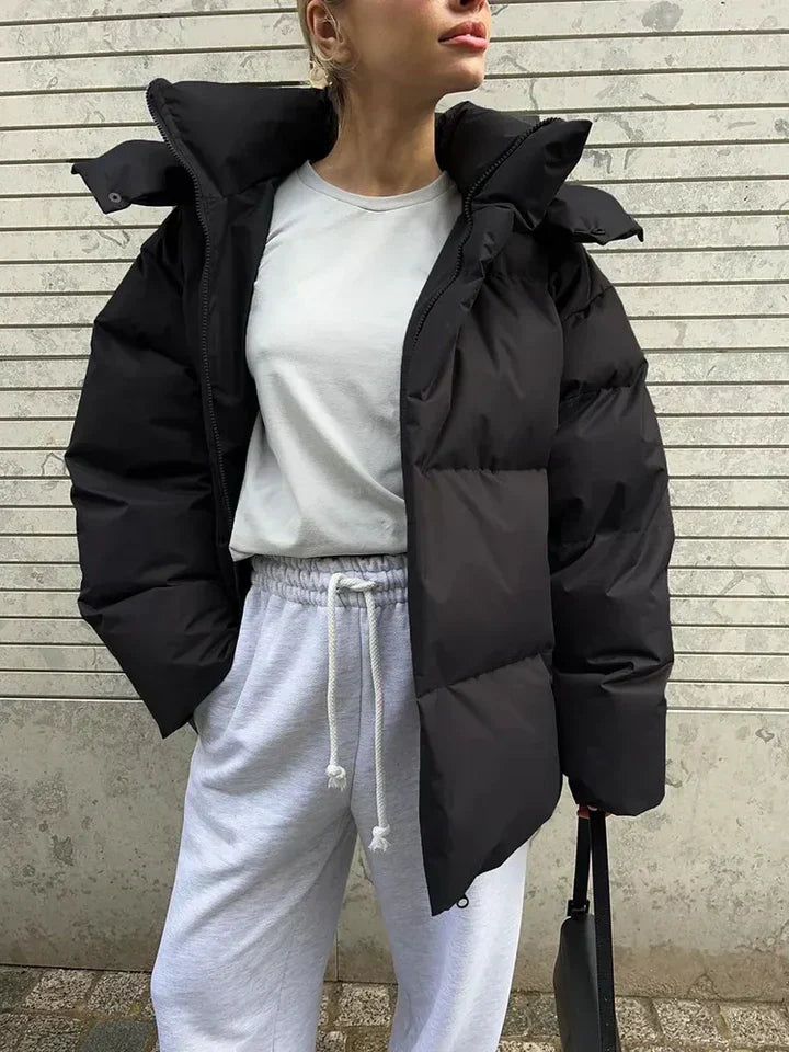 Cozy Puffer Jacket - Oversized Quilted Ladies Coat