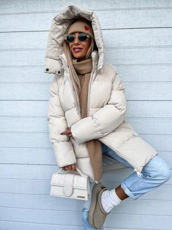 Cozy Puffer Jacket - Oversized Quilted Ladies Coat
