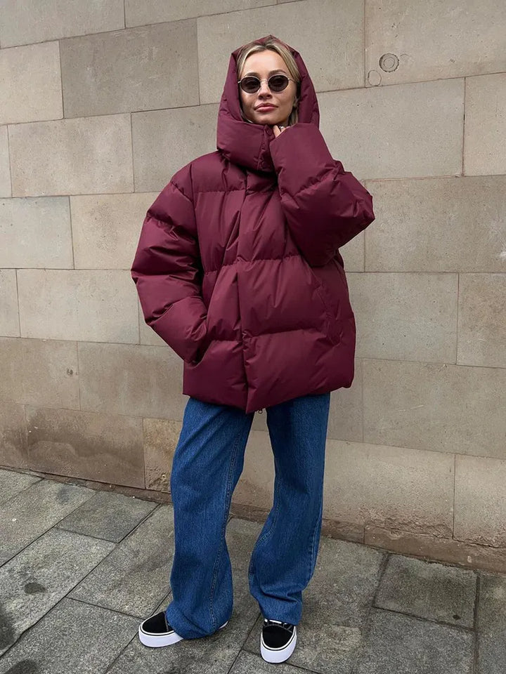 Cozy Puffer Jacket - Oversized Quilted Ladies Coat