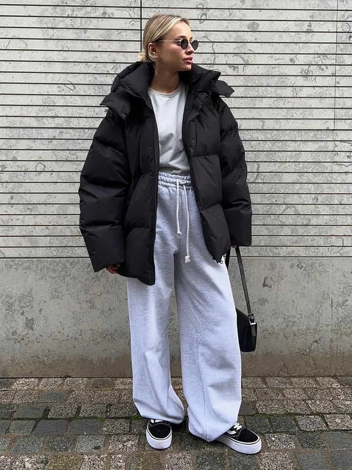 Cozy Puffer Jacket - Oversized Quilted Ladies Coat