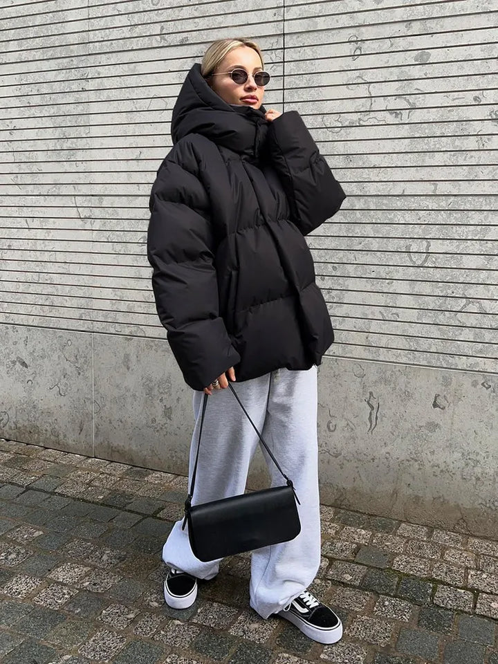 Cozy Puffer Jacket - Oversized Quilted Ladies Coat