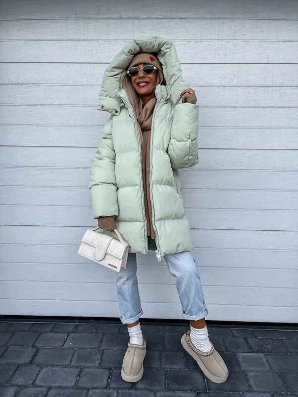 Cozy Puffer Jacket - Oversized Quilted Ladies Coat