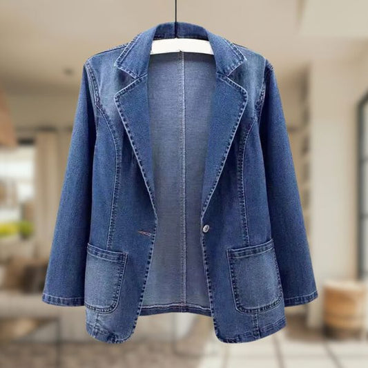 Denim blazer - stylish denim blau ladies jacket