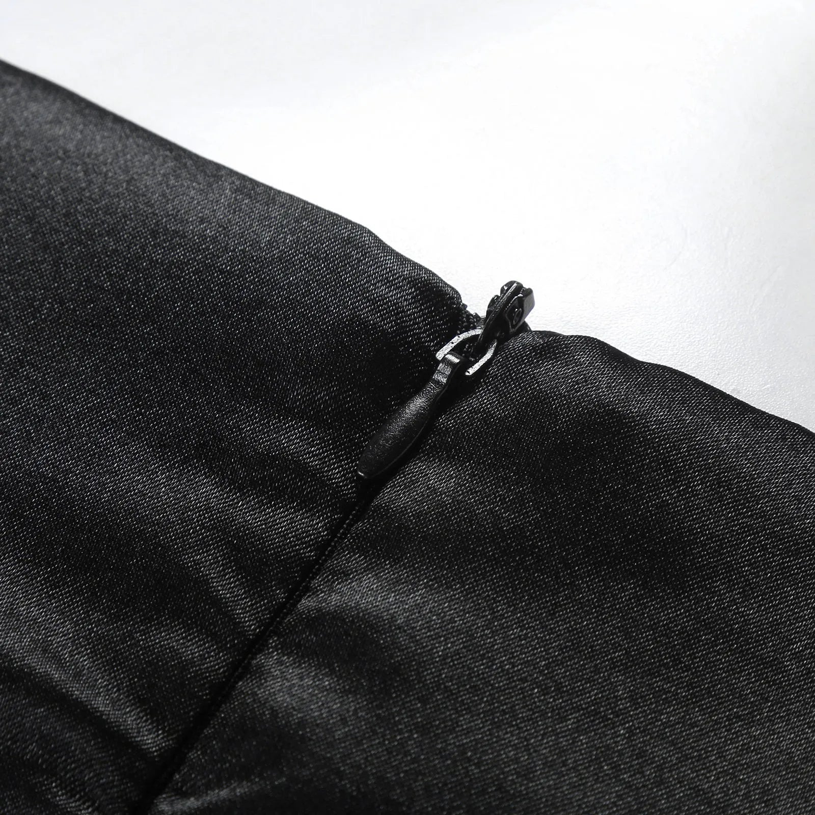 Elegant Evening Gown - Black Layered Ladies Dress