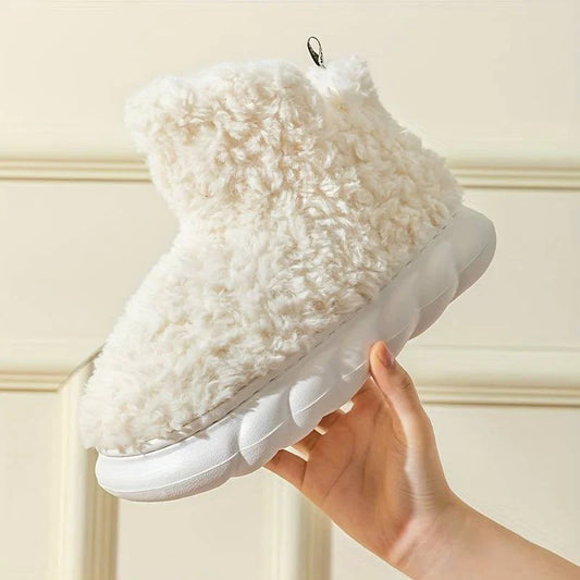 Faux Fur Slippers - Ladies Indoor Footwear