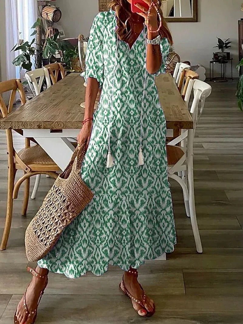 Floral Maxi Dress - Elegant Women'S Summer Attire