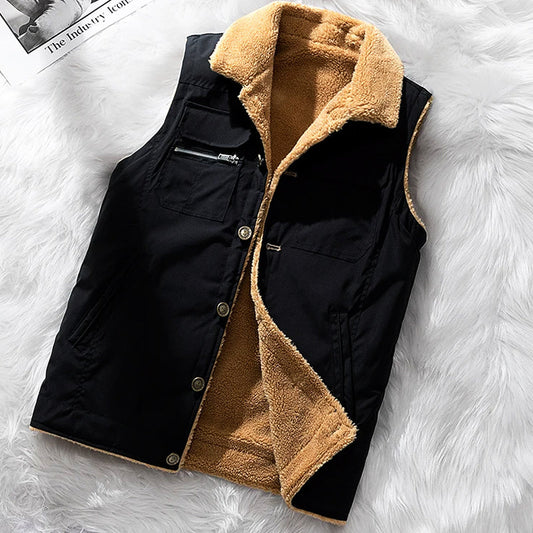 Gilet Vest - Insulated Ladies Outerwear With Faux Shearling Lining