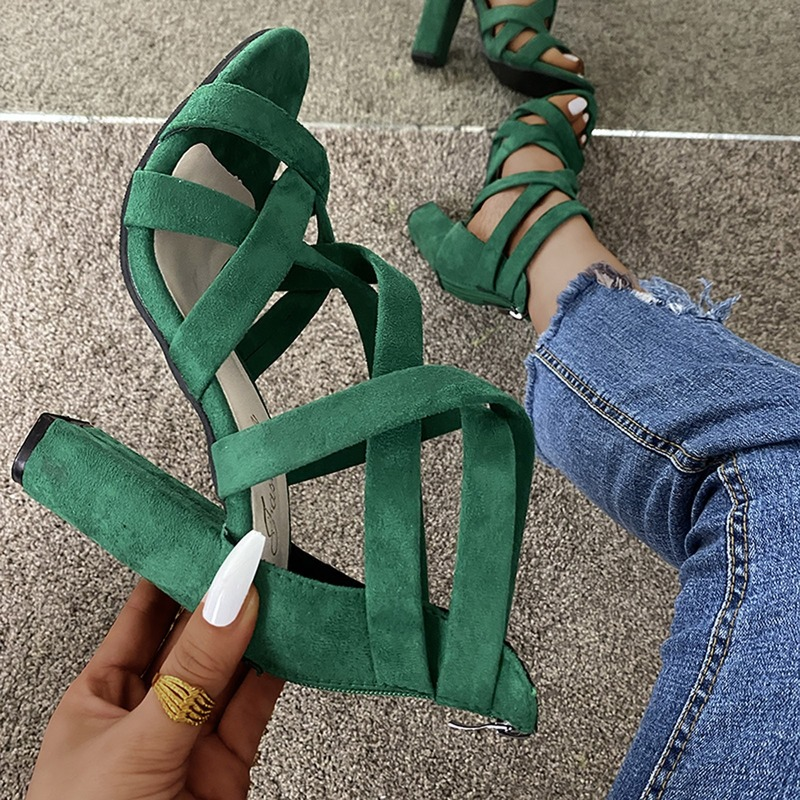 High Heel Sandals - Chic Strappy Heels For Modern Women