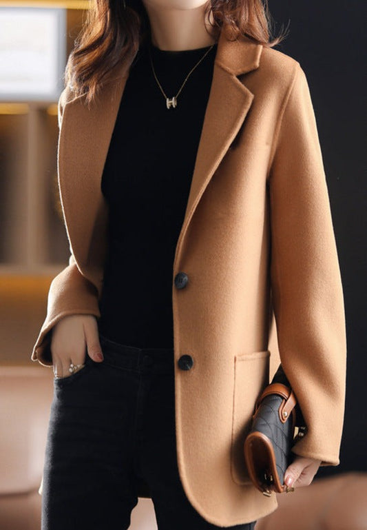 Ladies blazer - stylish tailored autumn and winter tweed coat