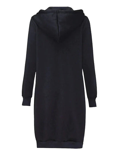 Ladies Long Hooded Cardigan - Stylish Casual Wear
