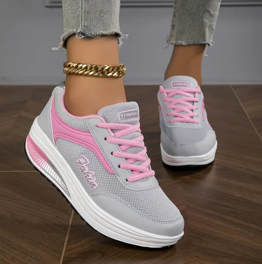 Ladies Orthopaedic Air-Cushion Sneakers - Trendy Cozy Footwear