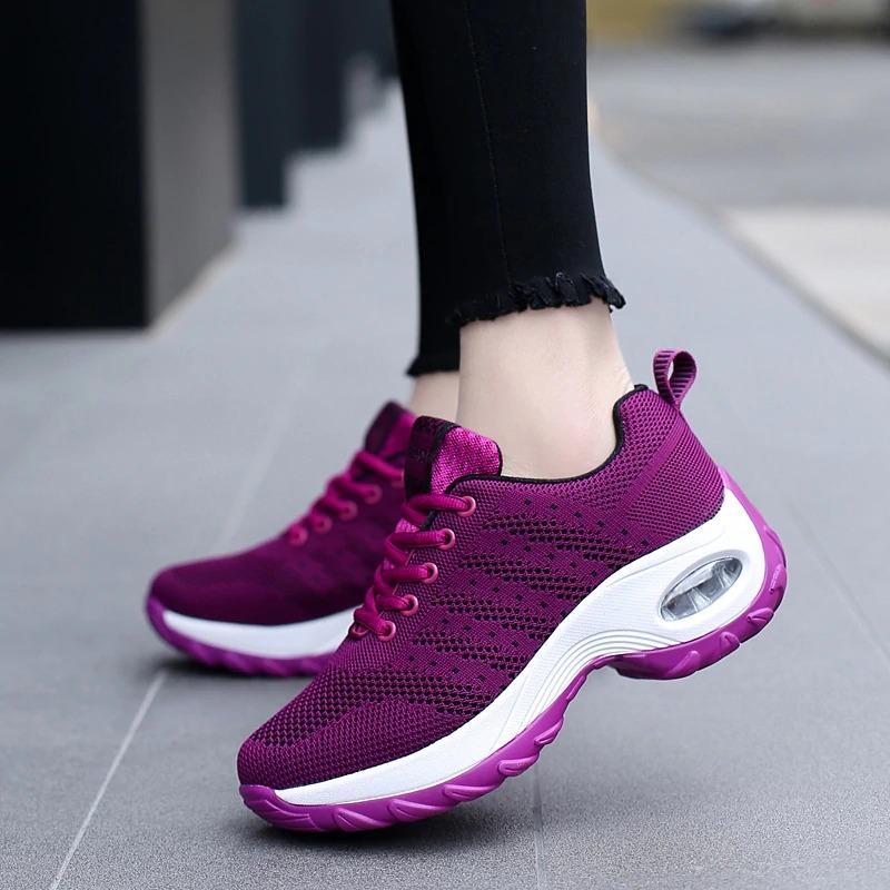 Ladies Sports Shoes - Breathable Athletic Trainers For Active Lifestyles