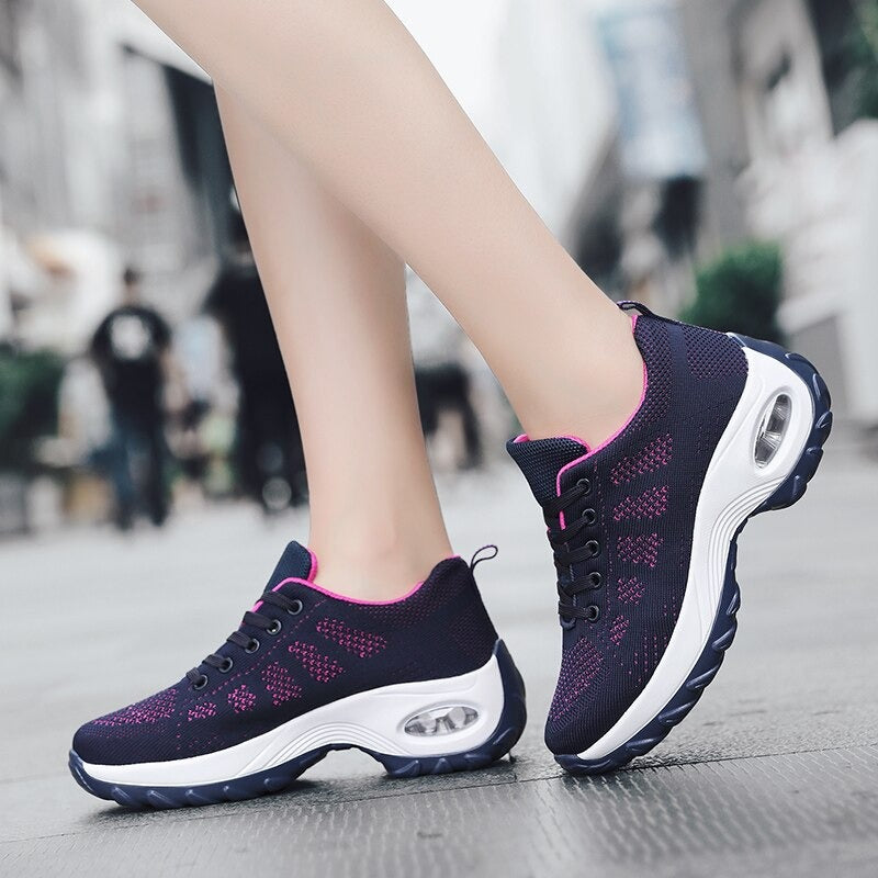 Ladies Sports Shoes - Breathable Athletic Trainers For Active Lifestyles