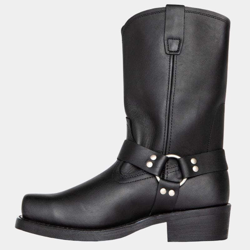 Leather cowboy boots - durable vintage style ladies footwear