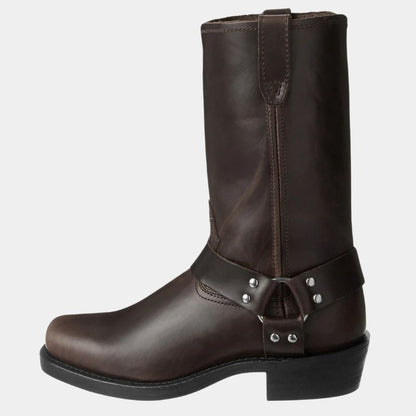 Leather cowboy boots - durable vintage style ladies footwear