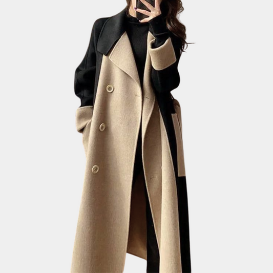 Long Black Trench Coat - Elegant Ladies Overcoat