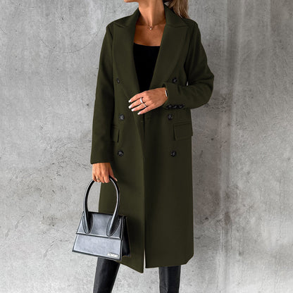 Long Coat - Stylish Pink Ladies Outerwear