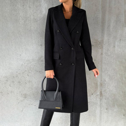 Long Coat - Stylish Pink Ladies Outerwear