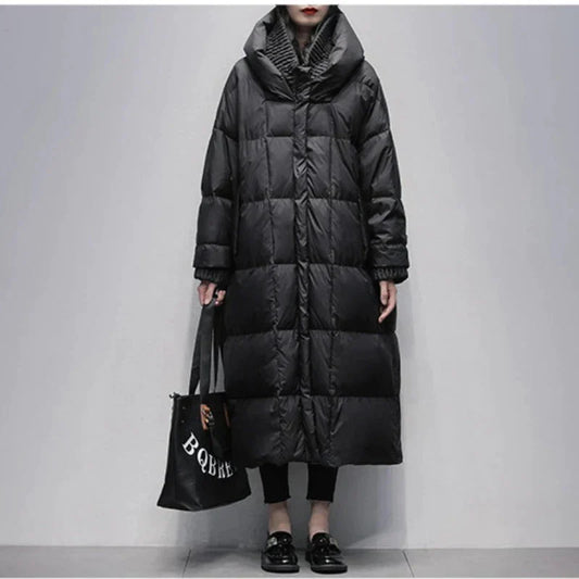 Long padded coat - stylish winter coat for ladies
