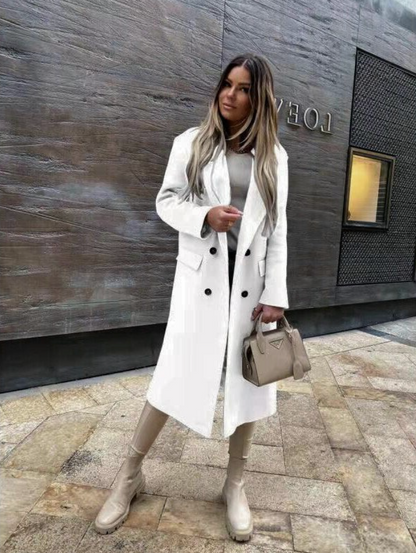 Long Trench Coat - Sophisticated Ladies Outerwear
