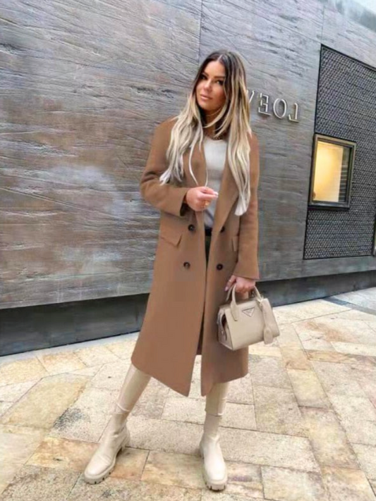 Long Trench Coat - Sophisticated Ladies Outerwear