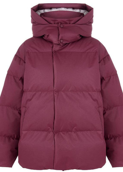 Oversized puffer jacket - stylish ladies winter coat