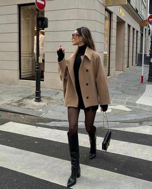 Oversized Wool Jacket - Chic Ladies Winter Outerwear