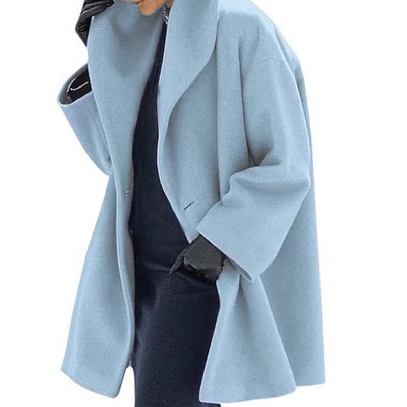 Oversized wrap coat - stylish ladies winter outerwear