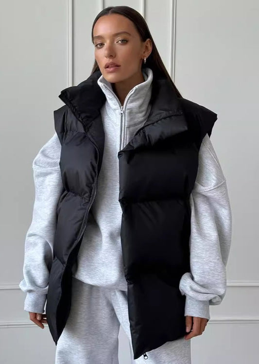 Padded Cotton Vest - Stylish Ladies Sleeveless Outerwear