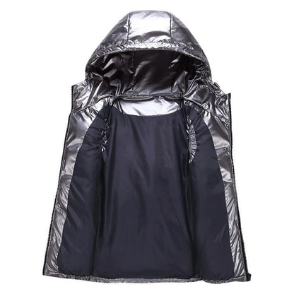 Padded Gilet With Hood - Trendy Ladies Sleeveless Jacket