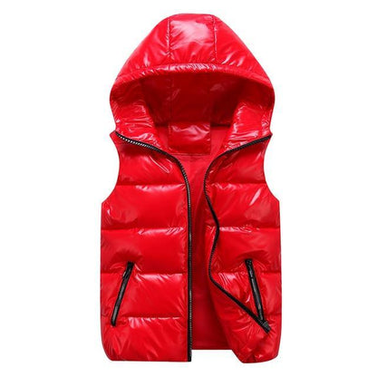 Padded Gilet With Hood - Trendy Ladies Sleeveless Jacket
